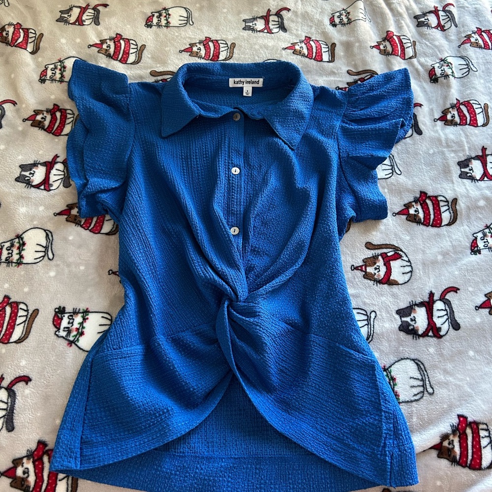 Kathy Ireland Blue Women's Top